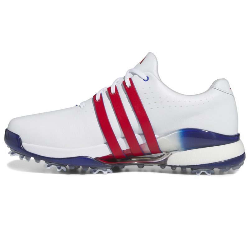 adidas tour360 24 golf shoes ie3370 white better scarlet team royal blue 2