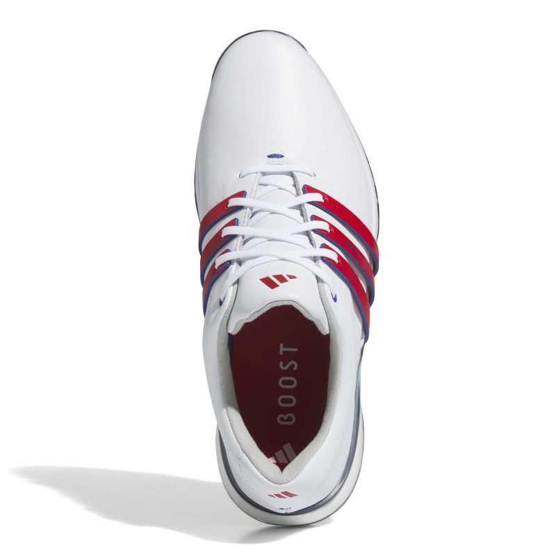 adidas tour360 24 golf shoes ie3370 white better scarlet team royal blue 3