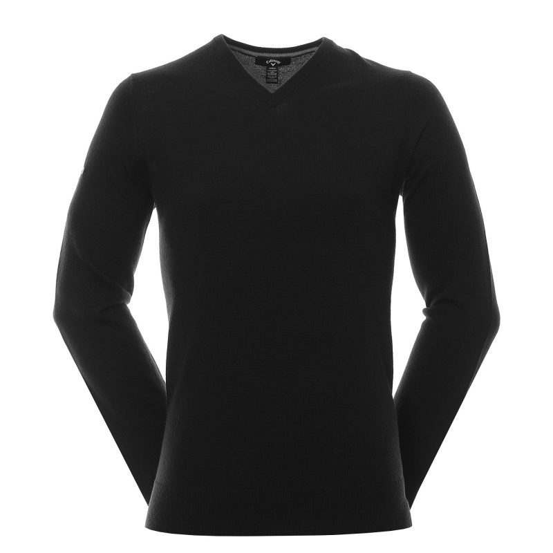 callaway golf ribbed merino v neck sweater cggs80z2 black 1 1