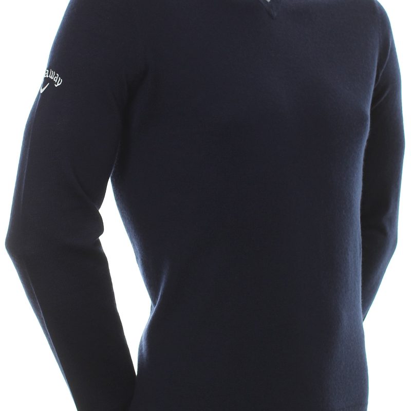 callaway golf ribbed merino v neck sweater cggs80z2 n sky 2