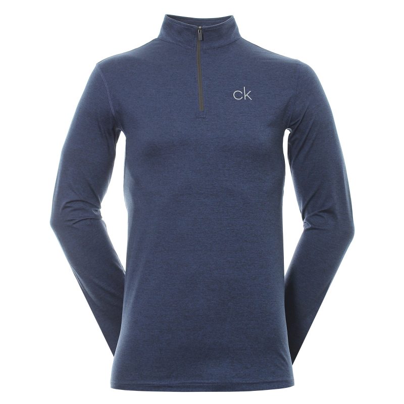 calvin klein golf newport half zip c9355 navy 1