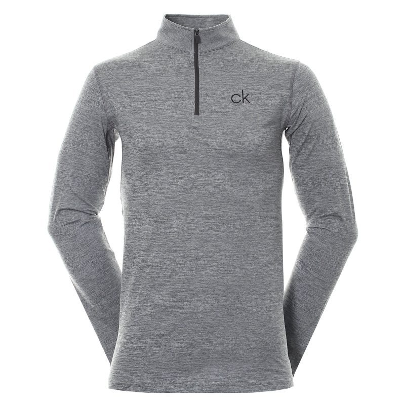 calvin klein golf newport half zip c9355 silver 1