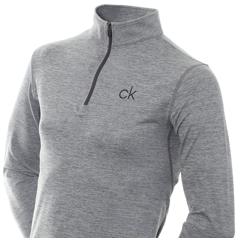 calvin klein golf newport half zip c9355 silver 2