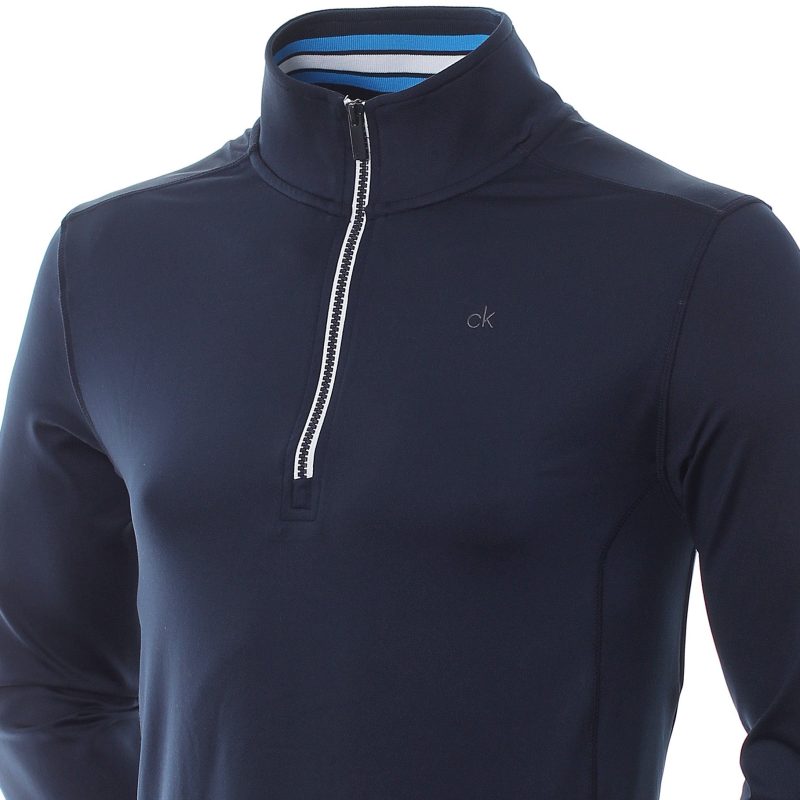 calvin klein golf orbit half zip c9464 navy 2