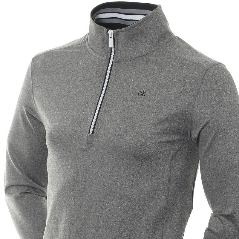 calvin klein golf orbit half zip c9464 silver 2