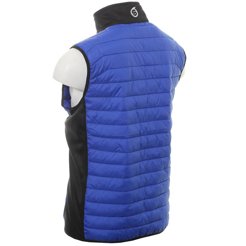 sunderland golf anton padded gilet e.blue black 3