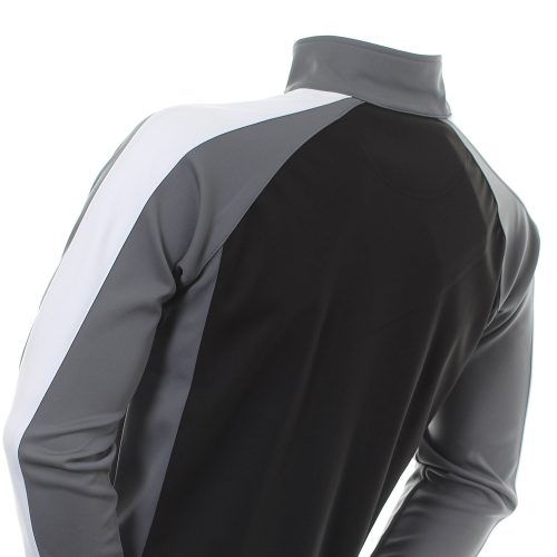 sunderland golf aspen zip top black gun white 2 1