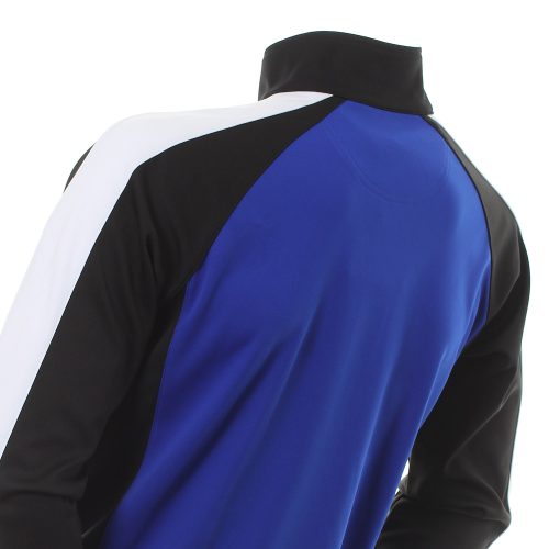 sunderland golf aspen zip top eblue black white 2