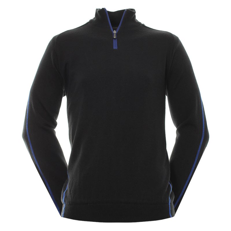 sunderland golf hamsin lined sweater black blue