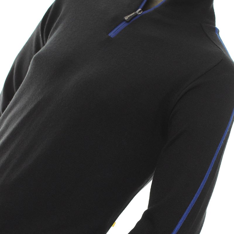 sunderland golf hamsin lined sweater black blue 2