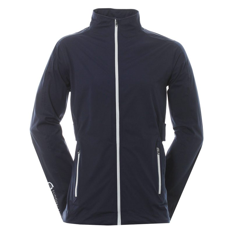 sunderland golf whisperdry pro lite waterproof jacket navy 1