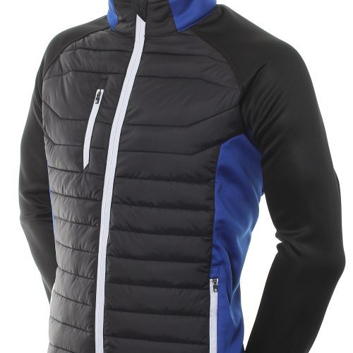 sunderland golf zermatt padded jacket blk e.blue 2