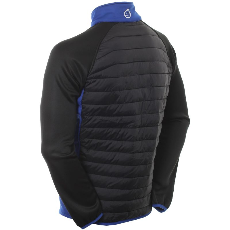 sunderland golf zermatt padded jacket blk e.blue 3